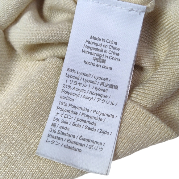 J. Crew Women's Mockneck Silk-Blend Sweater with Ribbed Trim Small BD412 - Picture 6 of 11
